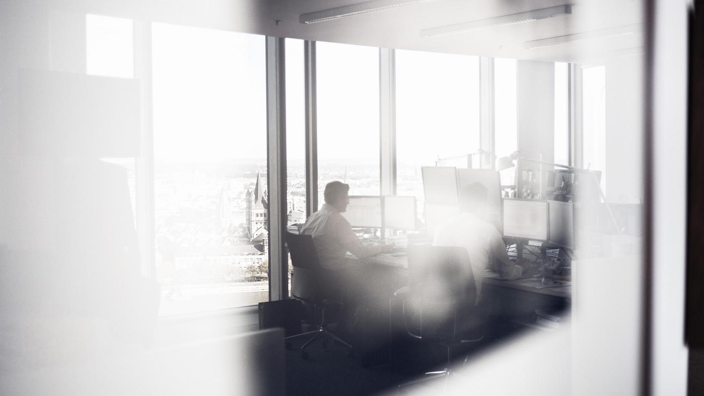 Fundsmanager at work 